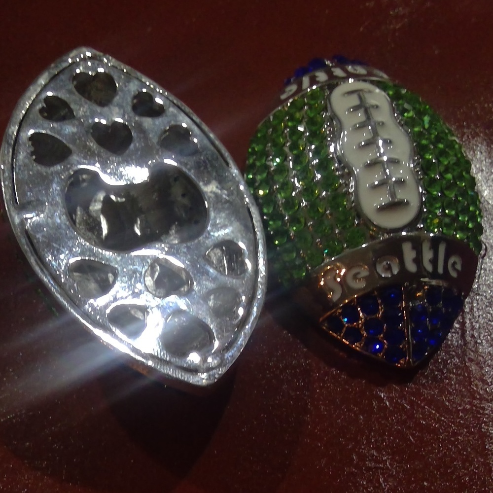 Seattle Seahawks 12th fan BLING bottle opener